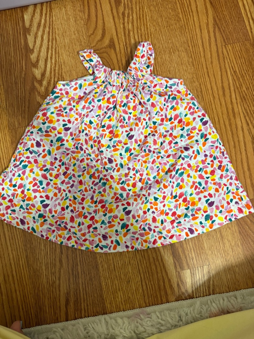 Mayoral White Multicolor Confetti Print Sundress